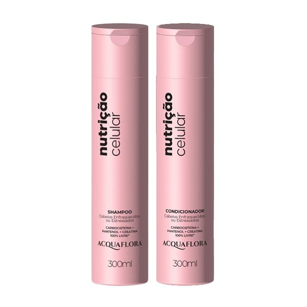 Shampoo + Condicionador Acquaflora Nutrição Celular 300ml