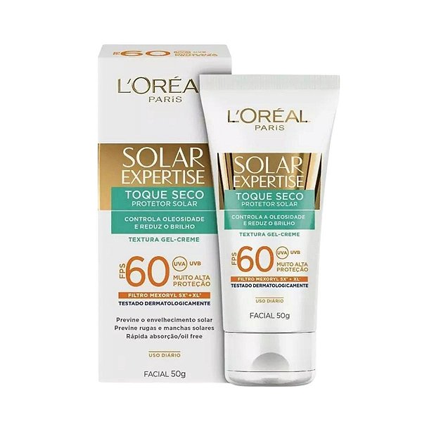 Loreal Protetor Solar Facial Toque Seco Fps 60 40g