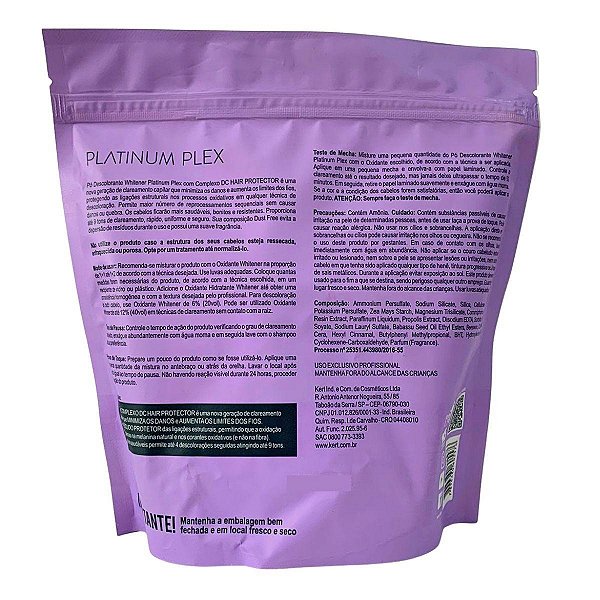Pó Descolorantee Kert Platinum Plex 9tons 300g