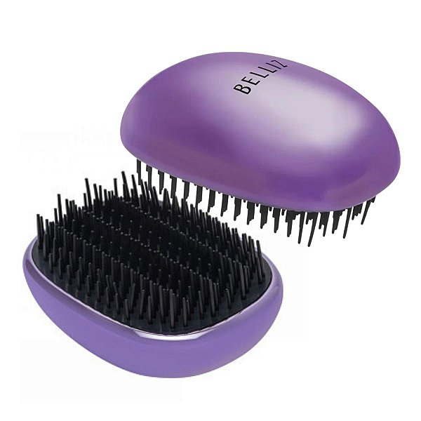 Escova Para Desembaraçar Roxo Belliz Ricca Pocket & Purse Cód. 2599