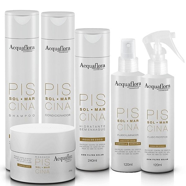 Kit Sol Mar Piscina Acquaflora C/6