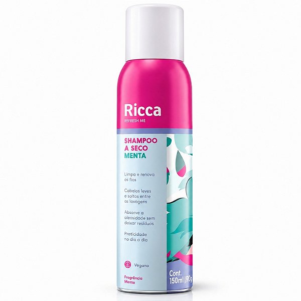 Shampoo A Seco Ricca Menta 150ml Cód. 2850