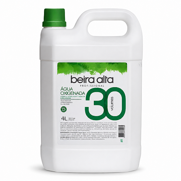 Água Oxigenada 30 Volumes Beira Alta 4l