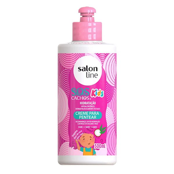 Creme Para Pentear Salon Line Sos Cachos Kids Hidratação 300ml