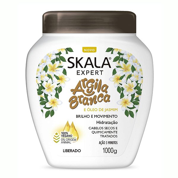 Creme de Hidratação Skala Argila Branca e Óleo de Jasmim 1000g