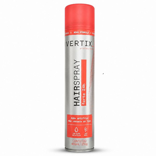 Hair Spray De Cabelo Vertix Fixador Fixação Forte 24h 400ml