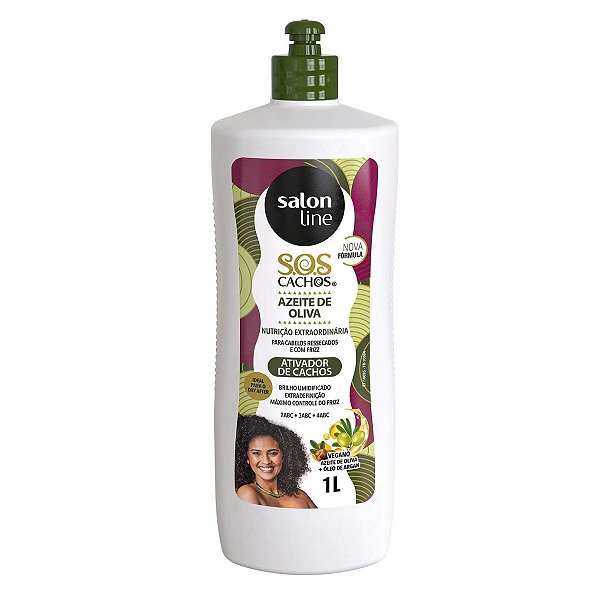 Ativador de Cachos Salon Line Sos Cachos Azeite de Oliva 1l