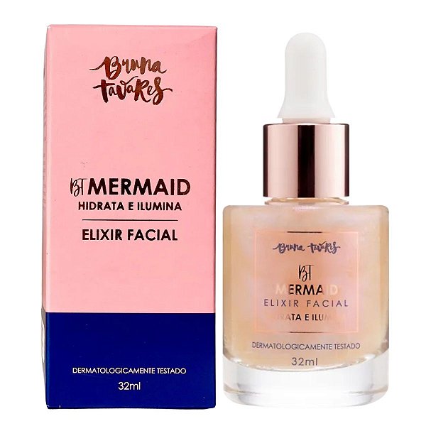 Elixir Facial Bruna Tavares Bt Mermaid Hidrata e Ilumina 32ml