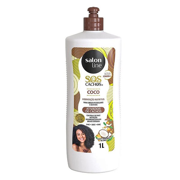 Ativador de Cachos Salon Line Sos Cachos Coco 1l