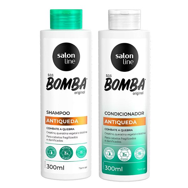 Shampoo + Condicionador Antiqueda Salon Line Sos Bomba 300ml