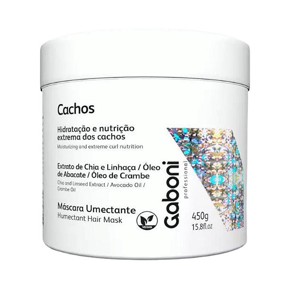 Máscara Umectante Cachos Gaboni 450g