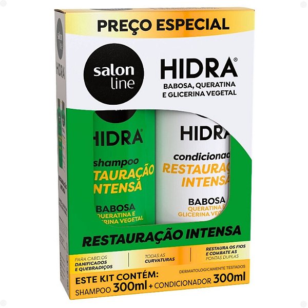 Shampoo + Condicionador Salon Line Hidra Babosa Restauração Intensa 300ml