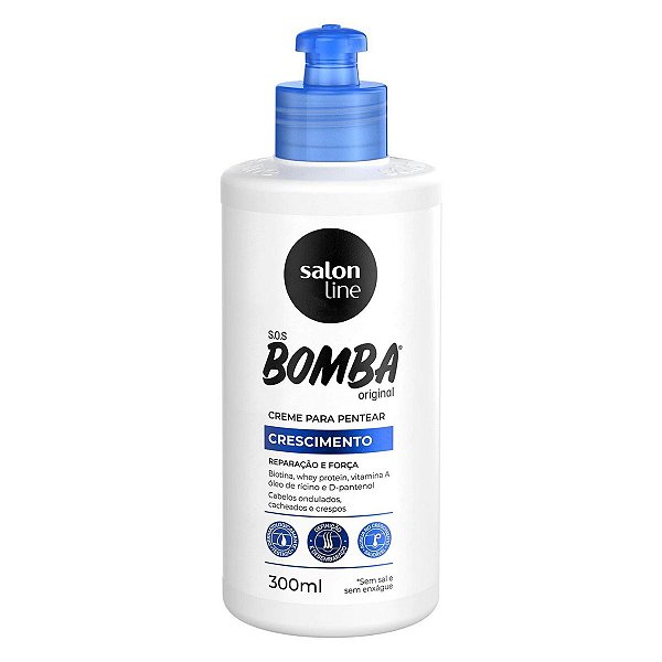 Creme Para Pentear Salon Line Sos Bomba Crescimento 300ml