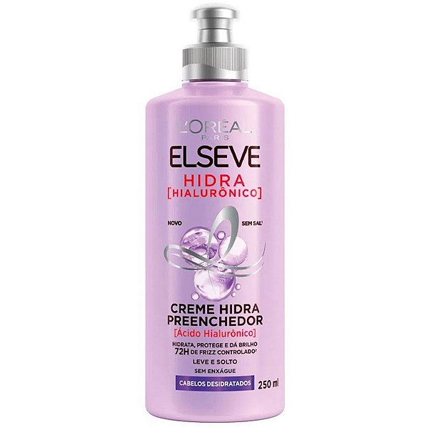 Creme Sem Enxague Hidra Hialurônico Elseve Loreal 250ml