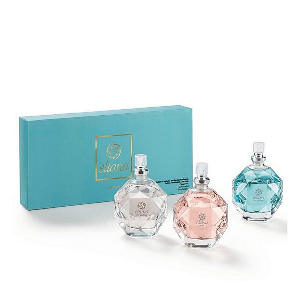 Estojo Trio Eliana Colônia Feminina Jequiti 25ml