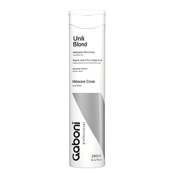 Máscara Silver Efeito Cinza Unik Blond Gaboni 280ml