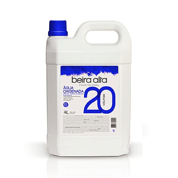Agua Oxigenada 20 Volumes Beira Alta 4l
