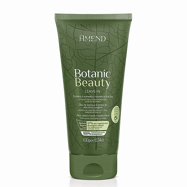 Leavein Botanic Beauty Amend Óleo de Monoi Alecrim e Gengibre 180g