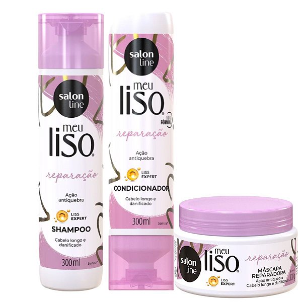 Kit Salon Line Meu Liso Reparação C/3