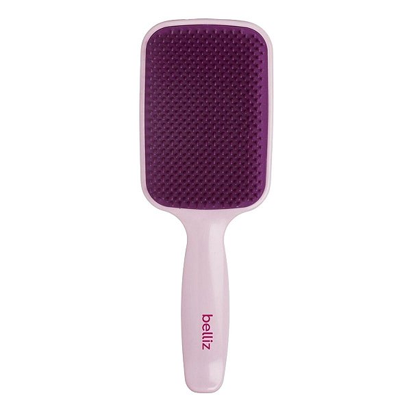 Escova Flex Raquete Rosa Belliz Ricca Cód.461