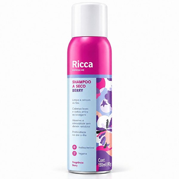 Shampoo A Seco Ricca Berry 150ml Cód. 2849