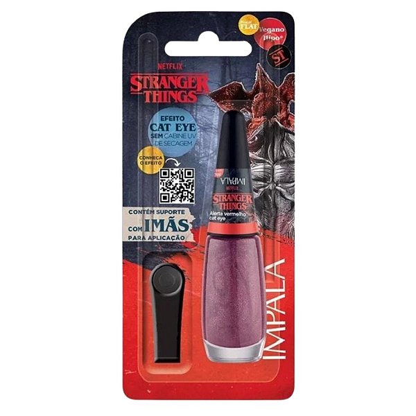Esmalte Impala Stranger Things Cat Eye Alerta Vermelho 7,5ml