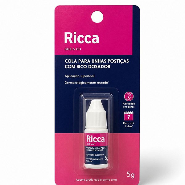 Cola Para Unhas Postiças Ricca Belliz 5g Cód.1342