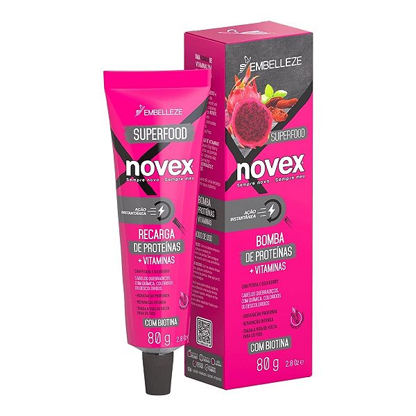 Recarga Bomba de Proteínas + Vitaminas Novex 80g
