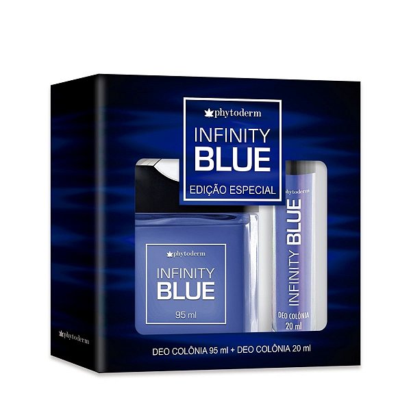 Kit Deo Colônia 95ml + Deo Colônia 20ml Infinity Blue Phytoderm