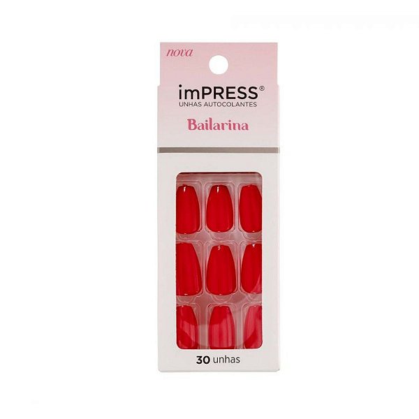 Unhas Autocolantes Kiss Ny Impress Bailarina Danty Bipam522br