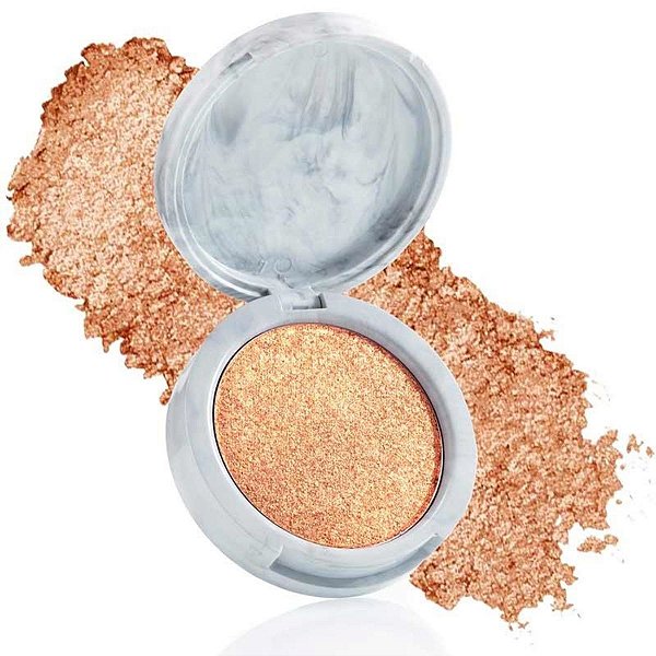 Iluminador e Sombra 2x1 Bruna Tavares Bt Marble Duochrome Glam Gold 5g