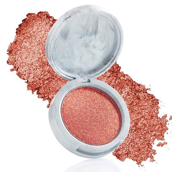 Iluminador e Sombra 2x1 Bruna Tavares Bt Marble Duochrome Glam Copper 5g