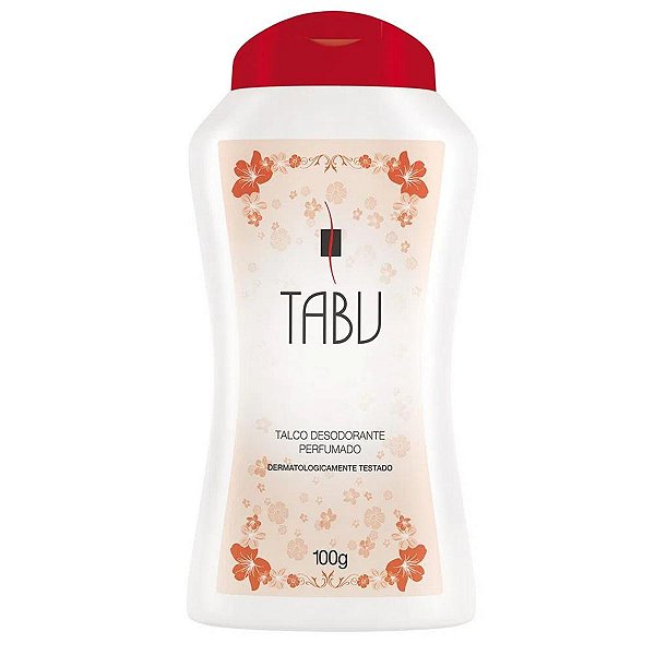 Talco Desodorante Perfumado Tabu Tradicional 100g