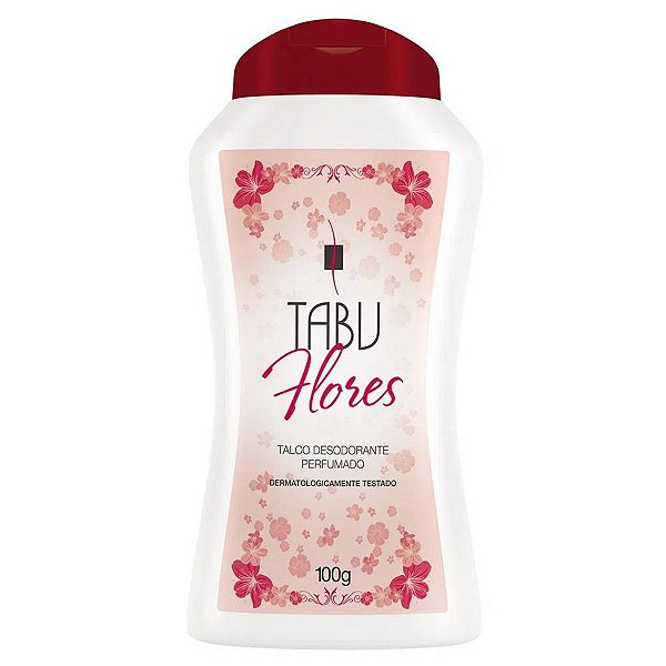 Talco Desodorante Perfumado Tabu Flores 100g