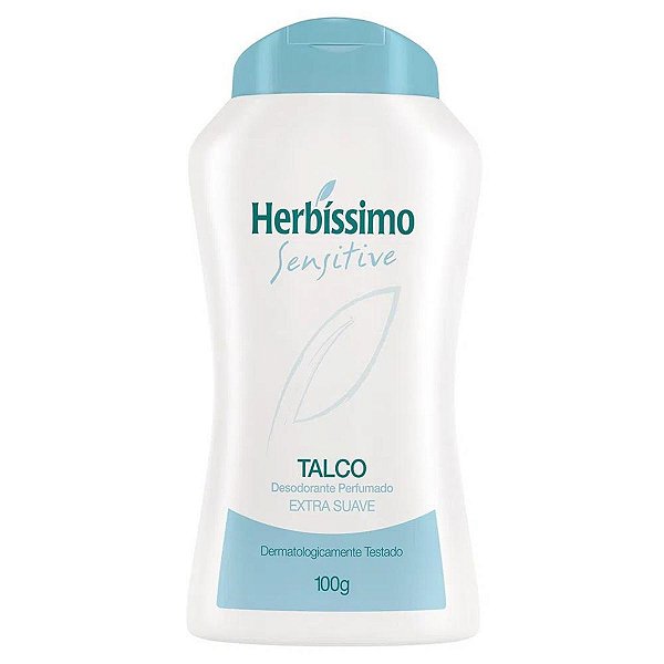 Talco Desodorante Perfumado Herbíssimo Sensitive Extra Suave 100g