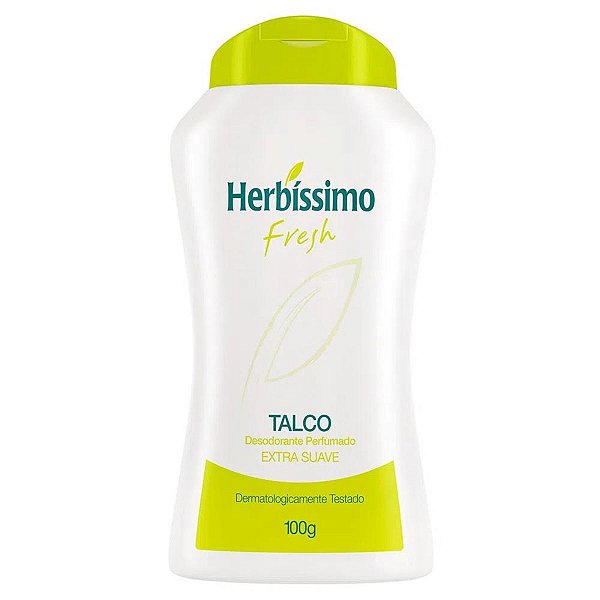 Talco Desodorante Perfumado Herbíssimo Fresh Extra Suave 100g