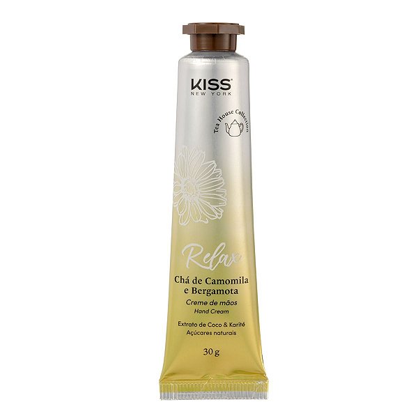Creme de Mãos Kiss New York Relax Chá de Camomila e Bergamota Cmc05b 30g