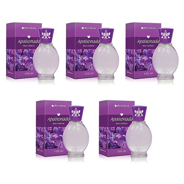 Kit Phytoderm Deo Colônia Apaixonada Com 5 100ml