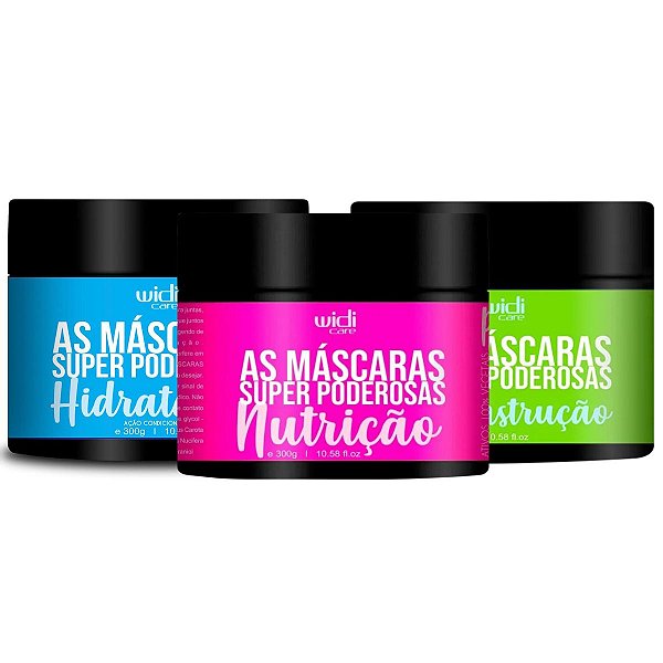 Cronograma Capilar Widi Care Máscaras Super Poderosas Com 3