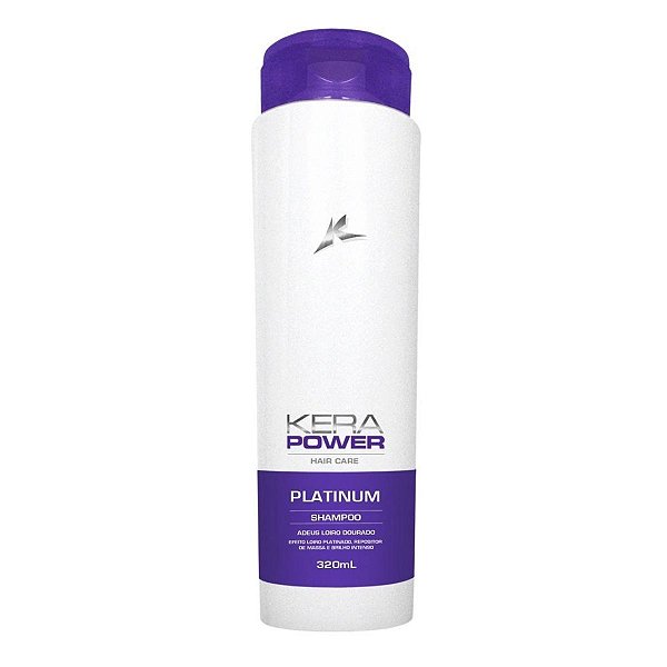 Shampoo Kera Power Platinum Efeito Loiro Platinado 320ml