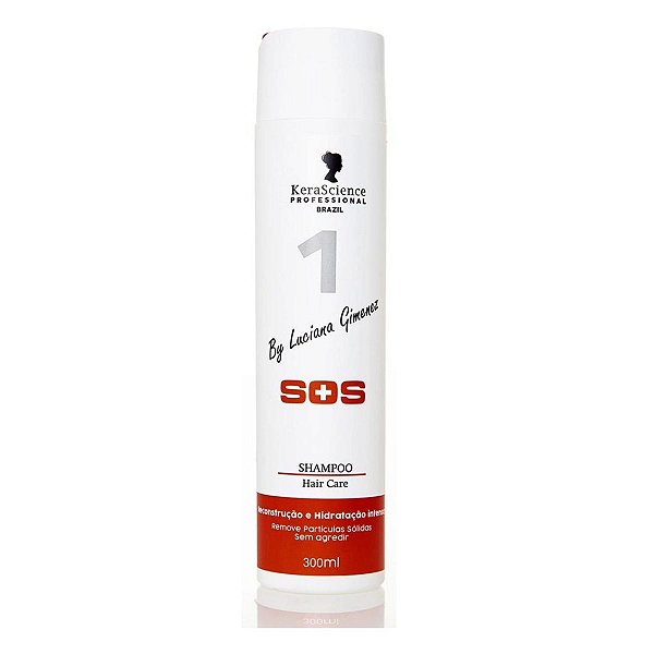 Shampoo Reconstrução e Hidratação Intensa Kerascience By Luciana Gimenez Sos 300ml