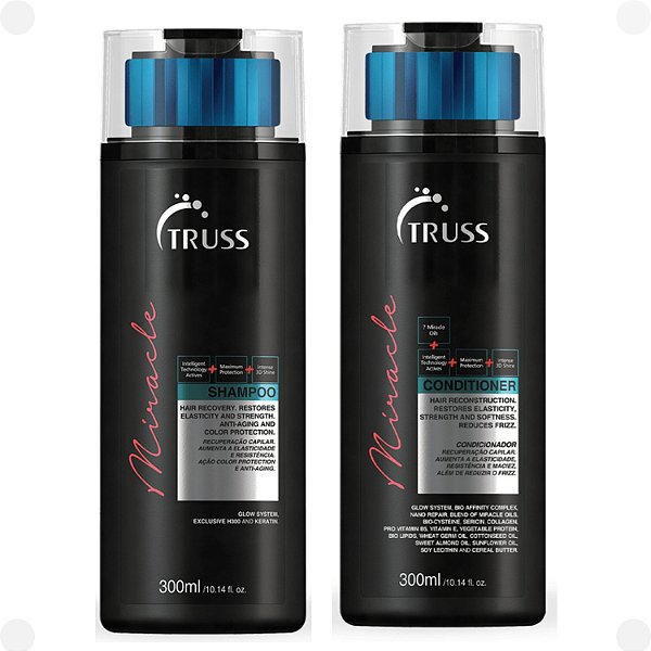 Kit Truss Miracle: Shampoo e Condicionador 300ml