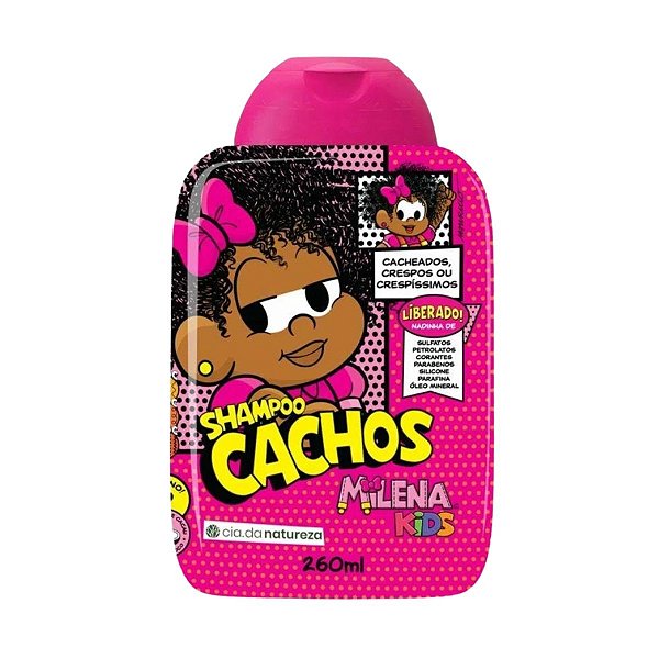 Shampoo Cachos Milena Kids Cia da Natureza 260 Ml