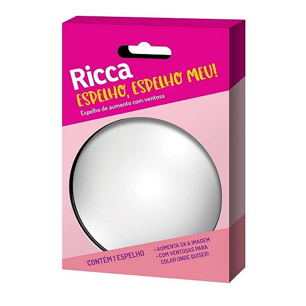 Espelho de Aumento Com Ventosa Ricca Espelho, Espelho Meu! Cod. 2670