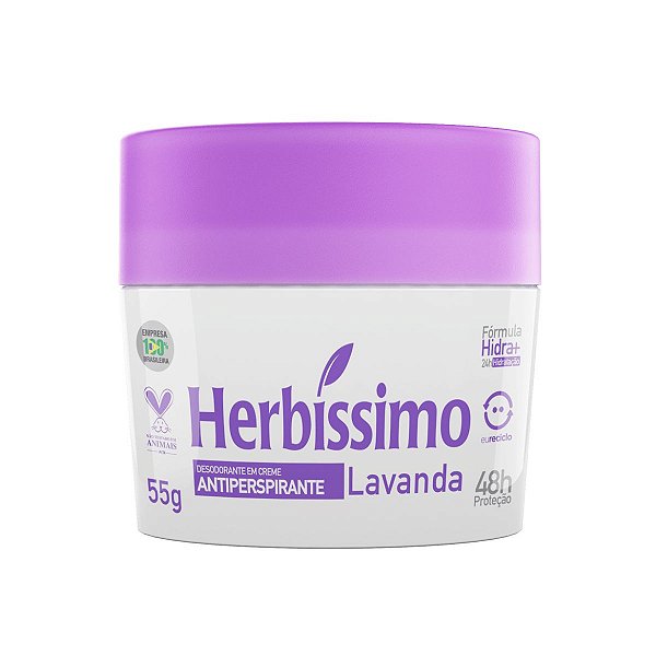 Desodorante Creme Herbissimo Lavanda Antitranspirante 55g