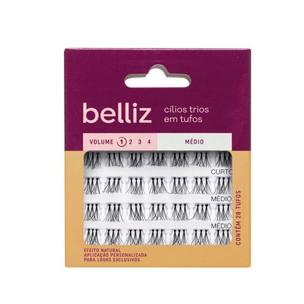 Cílios Trios em Tufos Médio Belliz Volume 1 Cód.2662