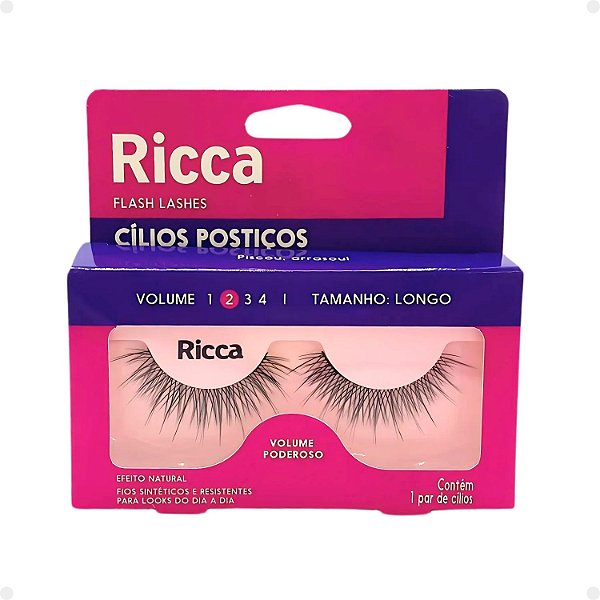 Cílios Postiços Ricca Belliz Piscou,Arrasou Vol:2 Longo Cód.2678