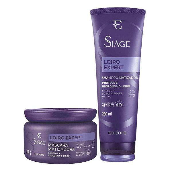 Shampoo + Máscara Matizadora Siage Eudora Loiro Expert
