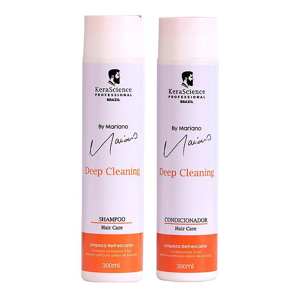 Shampoo + Condicionador Kerascience Limpeza Refrescante Mariano 300ml