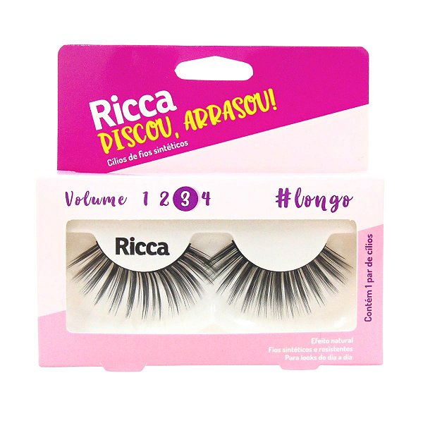 Cílios Postiços Ricca Belliz Piscou,Arrasou Vol:3 Longo Cód.2680